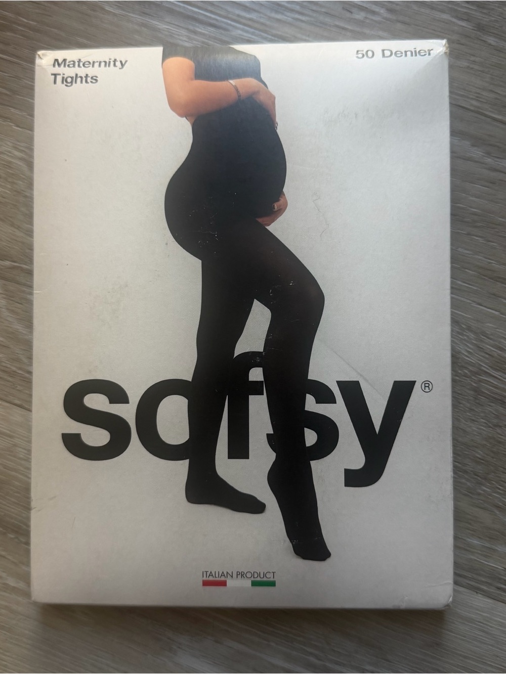 sofsy Black Maternity Tights 4-L 50 Denier